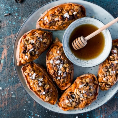 Holiday Side Dish: Maple Glazed Twice Baked Sweet Potatoes