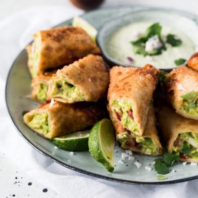 Easy Game Day Appetizer: Avocado Egg Rolls