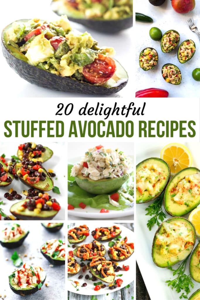 20 Delightful Stuffed Avocado Recipes - Check out #3 and #16 (YUM!) // PrettyExtraordinary.com