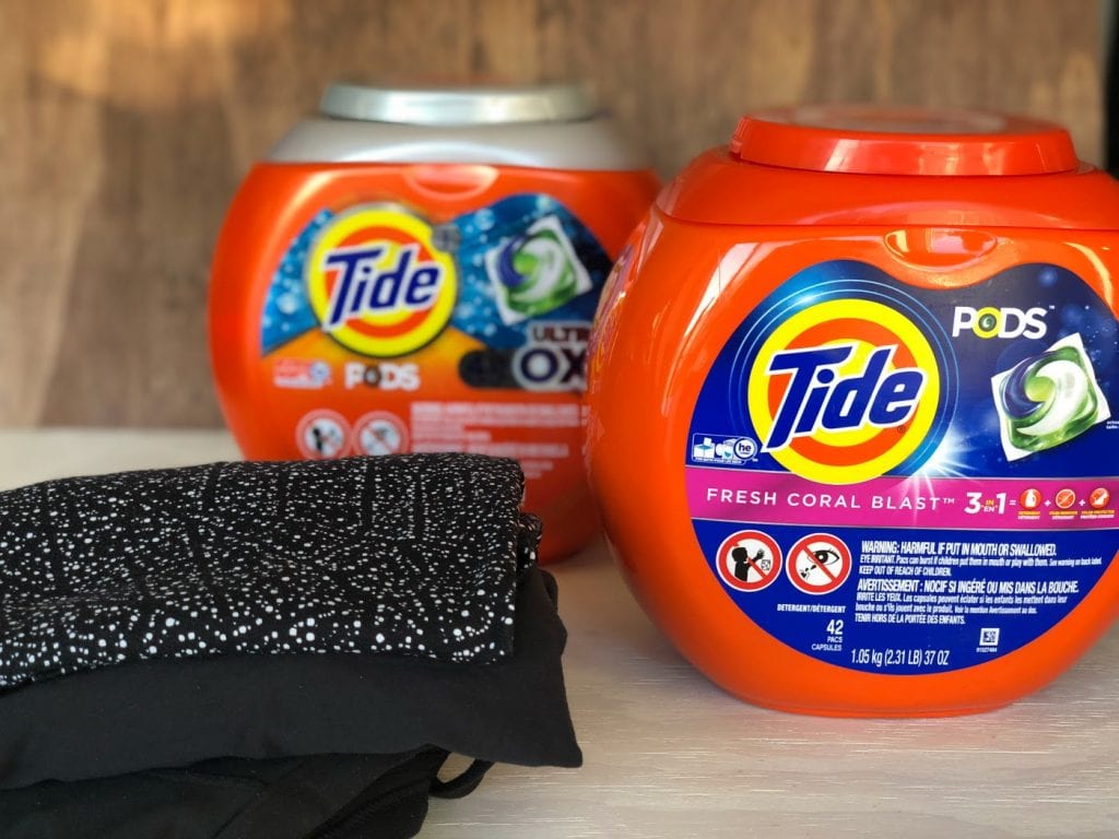 How to Get Body Odor Out of Clothes & Simplifying Your Laundry Routine - Tide Coral Blast & Tide Oxi