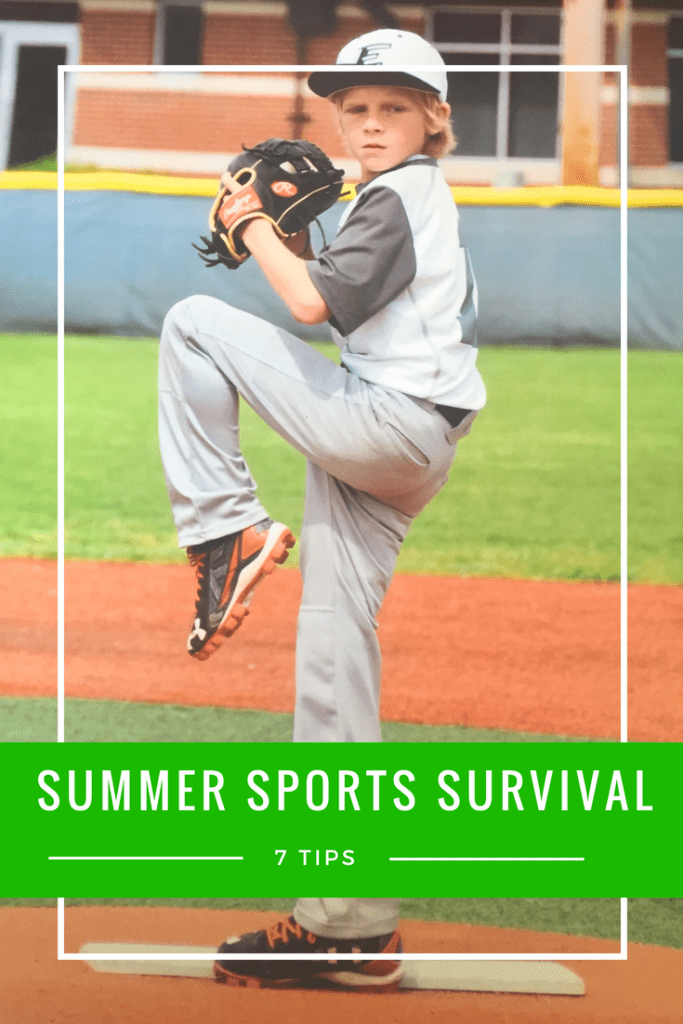 7 Tips for Summer Sports Survival - what you need to have handy as you cheer for your kids.