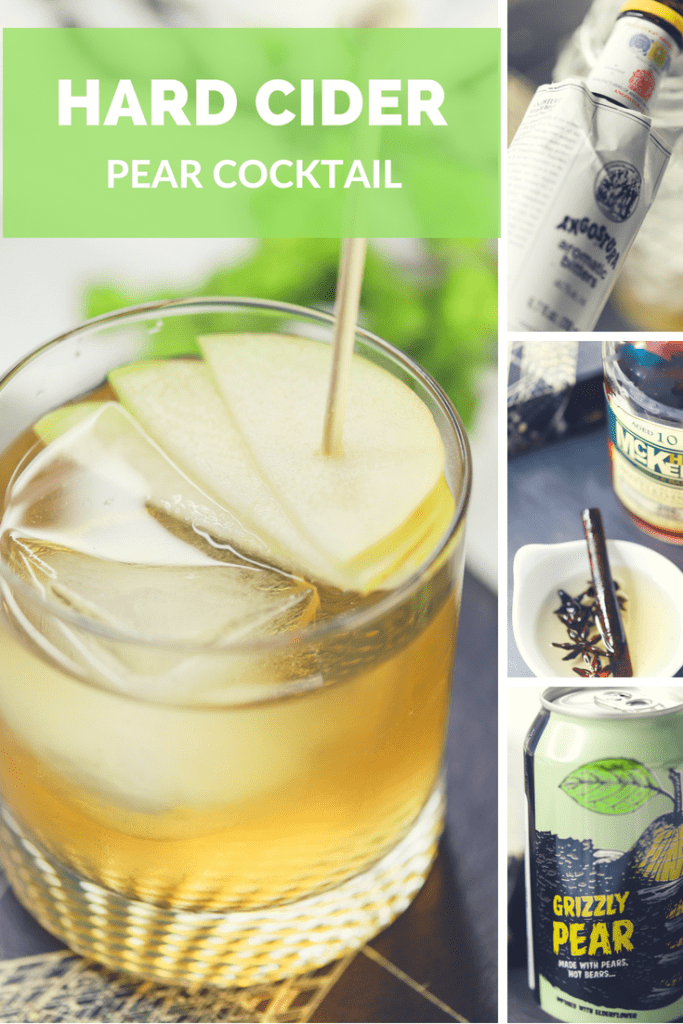 Ready to relax for the weekend or prepping to entertain friends for an evening - We have the perfect Summer Cocktail: Hard Cider Pear Cocktail 