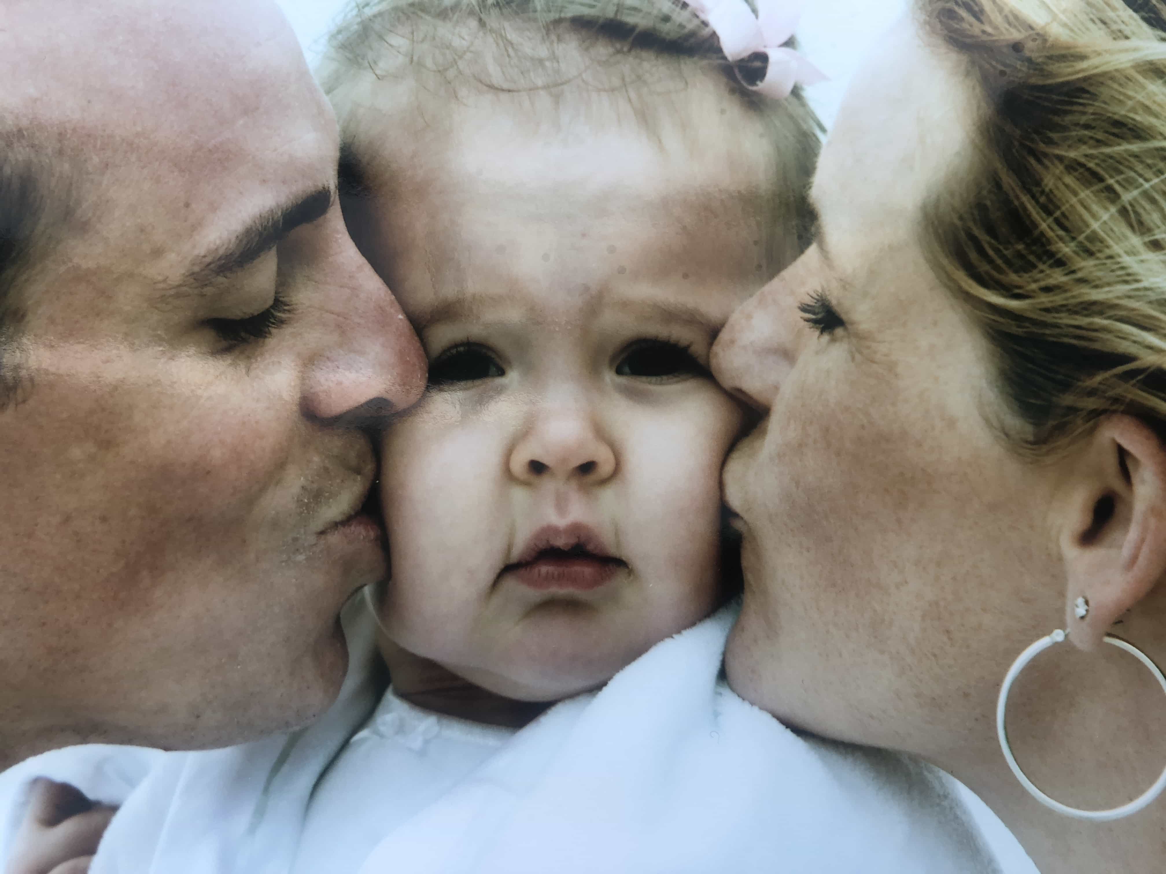 A Letter to My Daughter on Her 14th Birthday: You Do You - Delaney Mom Dad Kiss Cheeks