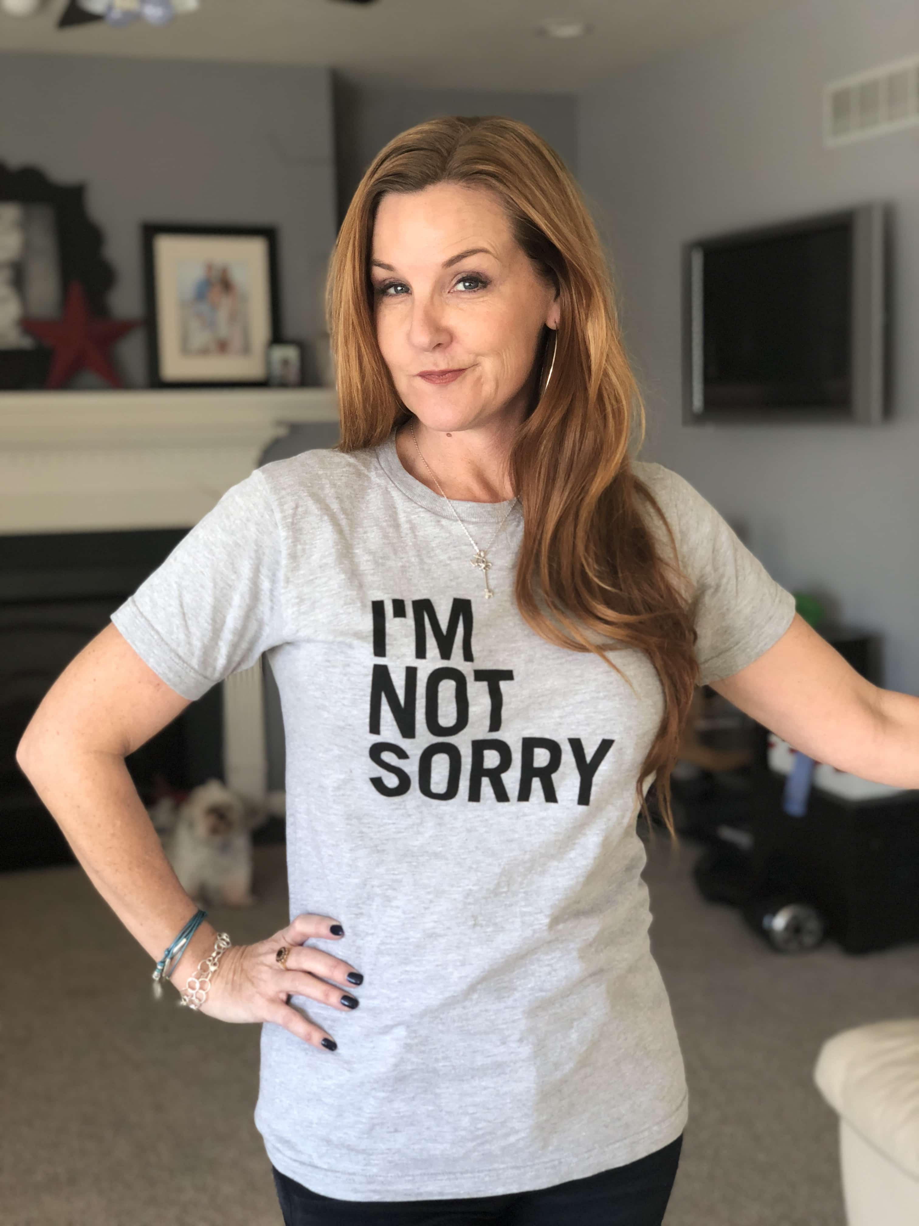 Go Graphic - Why I Love Shirts With a Message - I'm not sorry