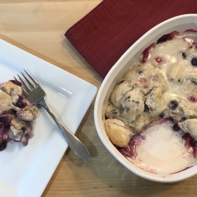 The Sweetest Way to Enjoy Family Time Together: Family Bake Night - Berry Cream Cheese Biscuit Bake