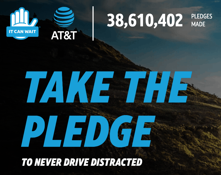 Stop Distracted Driving: It Can Wait - Take the AT&T Pledge