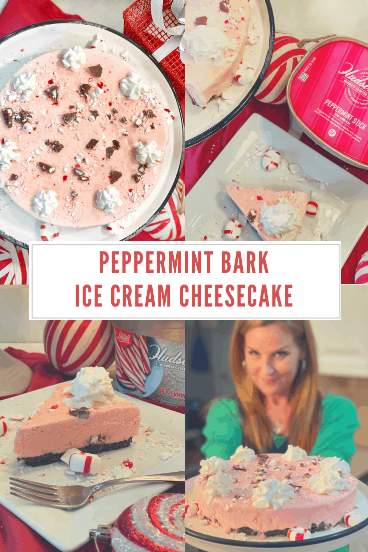 Holiday Recipe - Peppermint Bark Ice Cream Cheesecake